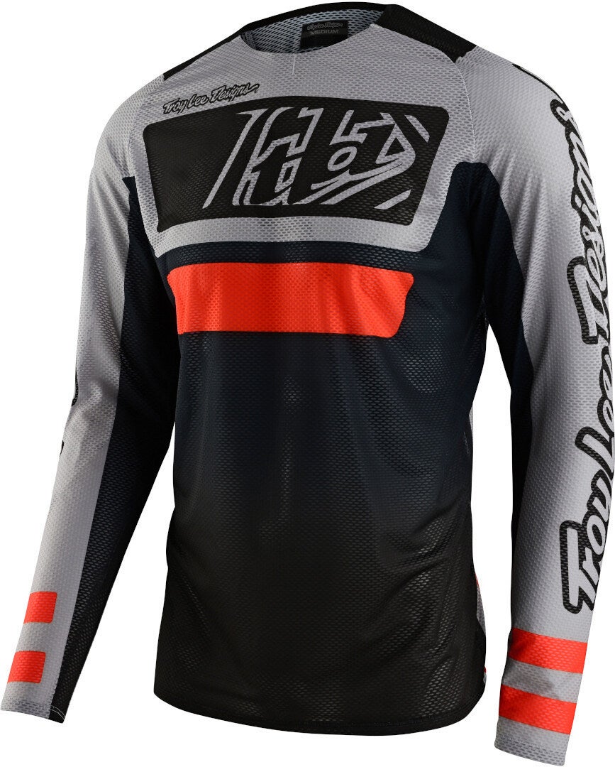 Troy Lee Designs SE Pro Air Lanes Motocross trøje sort/grå/orange XXL Figur 1