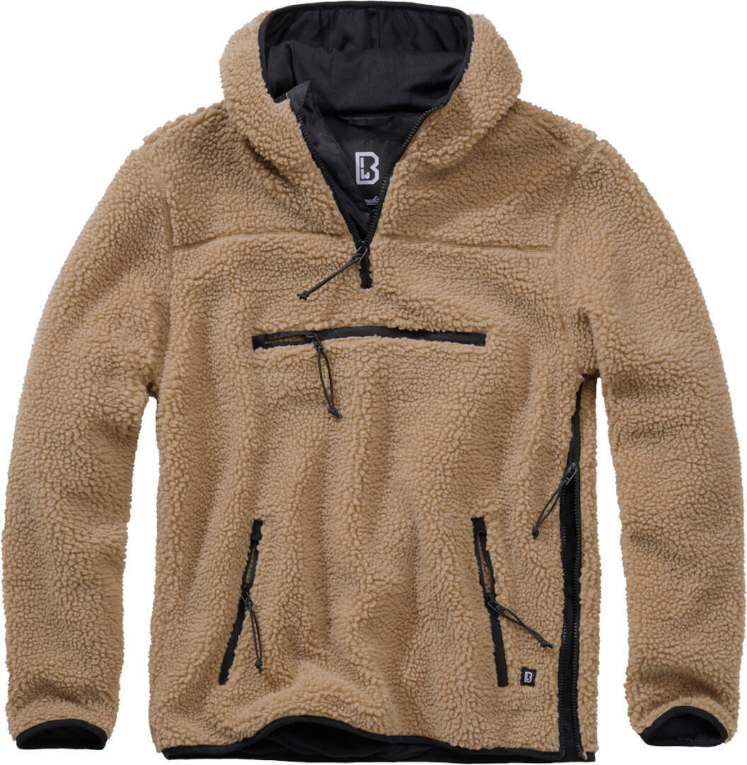 Brandit Teddyfleece Worker プルオーバー ライトブラウン L 図1