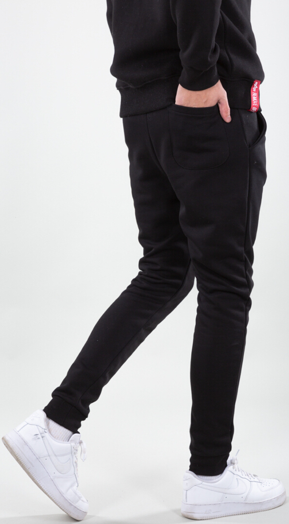 Alpha Industries Block-Logo Sweatpants (tröjor) svart XL Figur 3