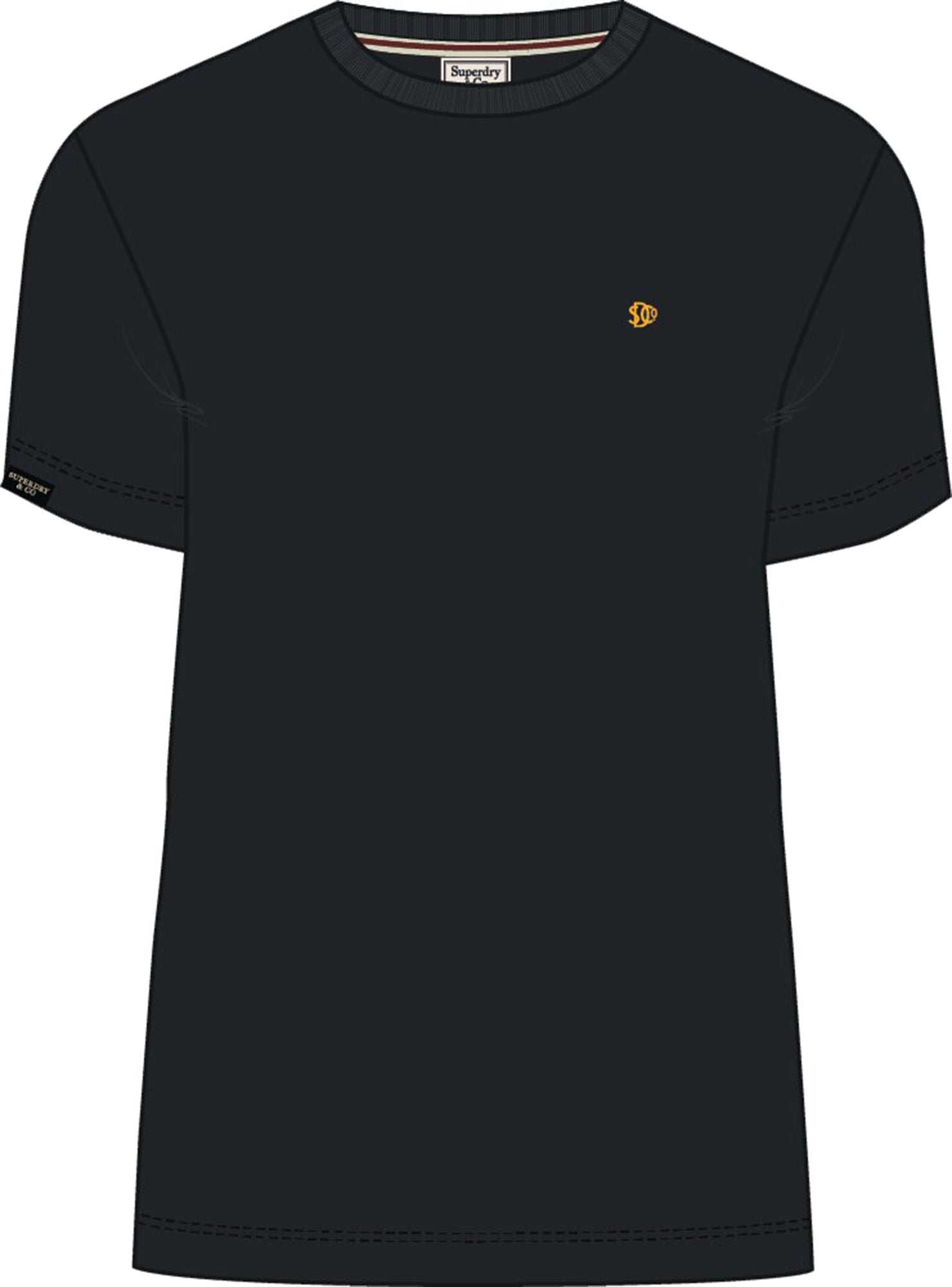 Superdry & Co Logo T恤 黑/金 3XL 圖1