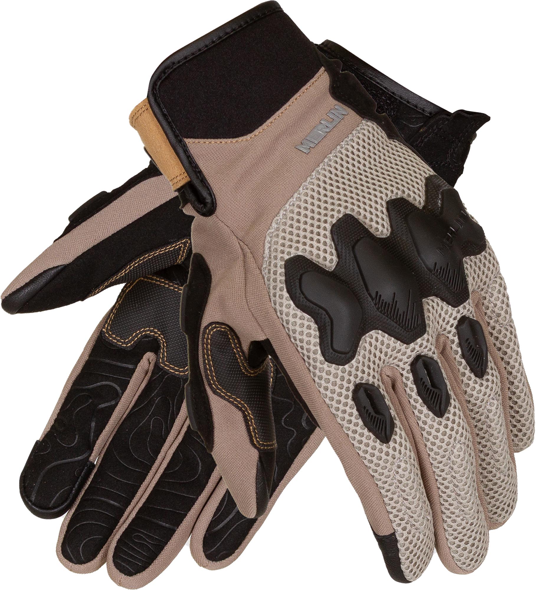Merlin Airflow Trail Motorrad Handschuhe sand 2XL Abbildung 1