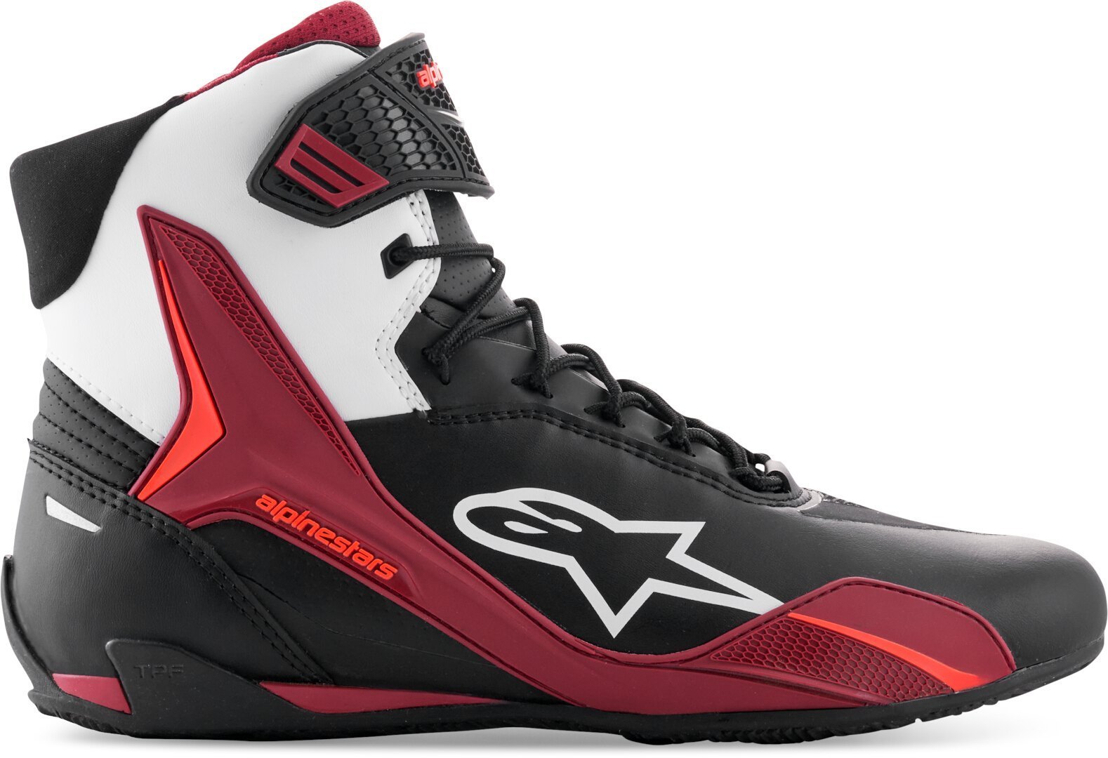 Alpinestars Faster-4 Pantofi de motocicletă Negru/Roșu/Alb 13 Figura 5