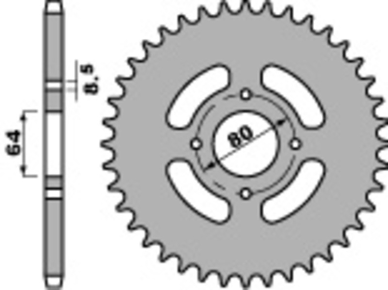PBR Bakdrev i standardstål 838 - 428 Figur 1