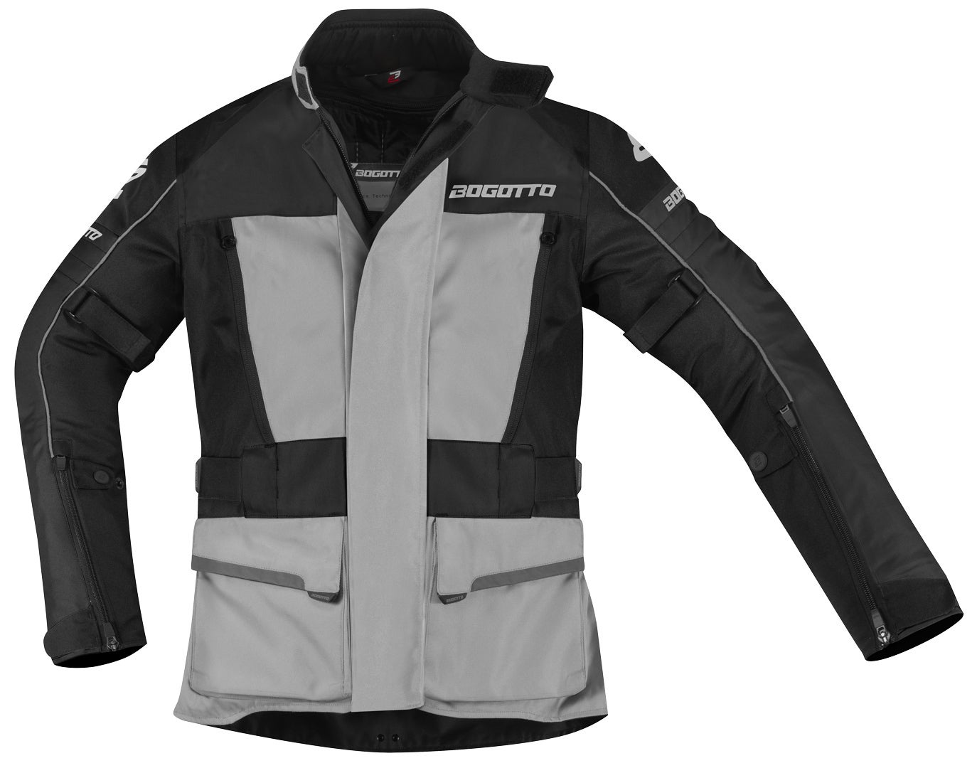 Bogotto Tampar Tour waterproof Motorcycle Textile Jacket black/grey M Figure 3
