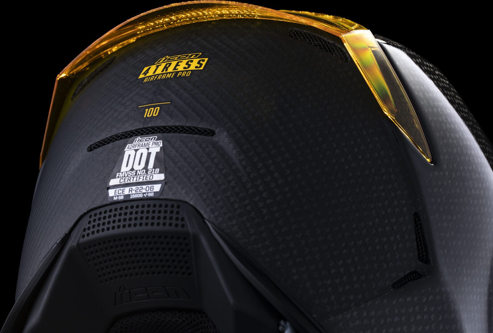 Icon Airframe Pro Casco Carbon 4Tress nero/giallo XL (61/62) Figura 11