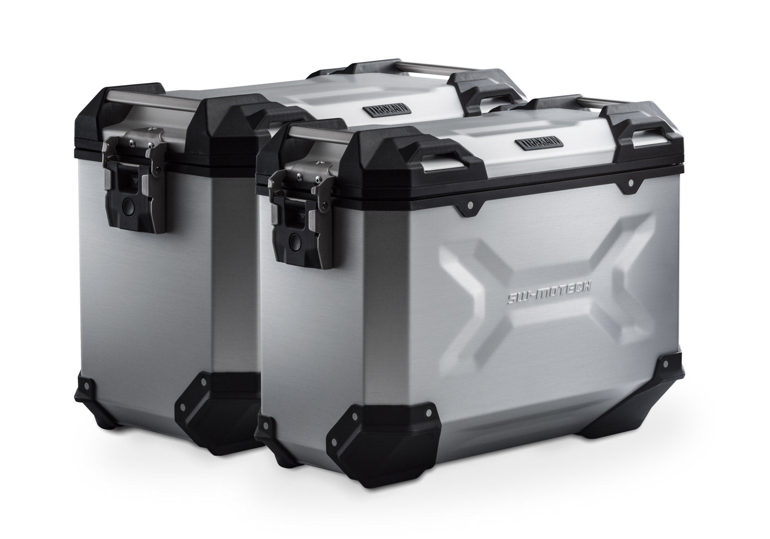 SW-Motech TRAX ADV aluminium case system - Silver. 45/37 l. Yamaha Ténéré 700 models (19-). Figure 1 SW-Motech TRAX ADV aluminium case system - Silver. 45/37 l. Yamaha Ténéré 700 models (19-). Figure 1