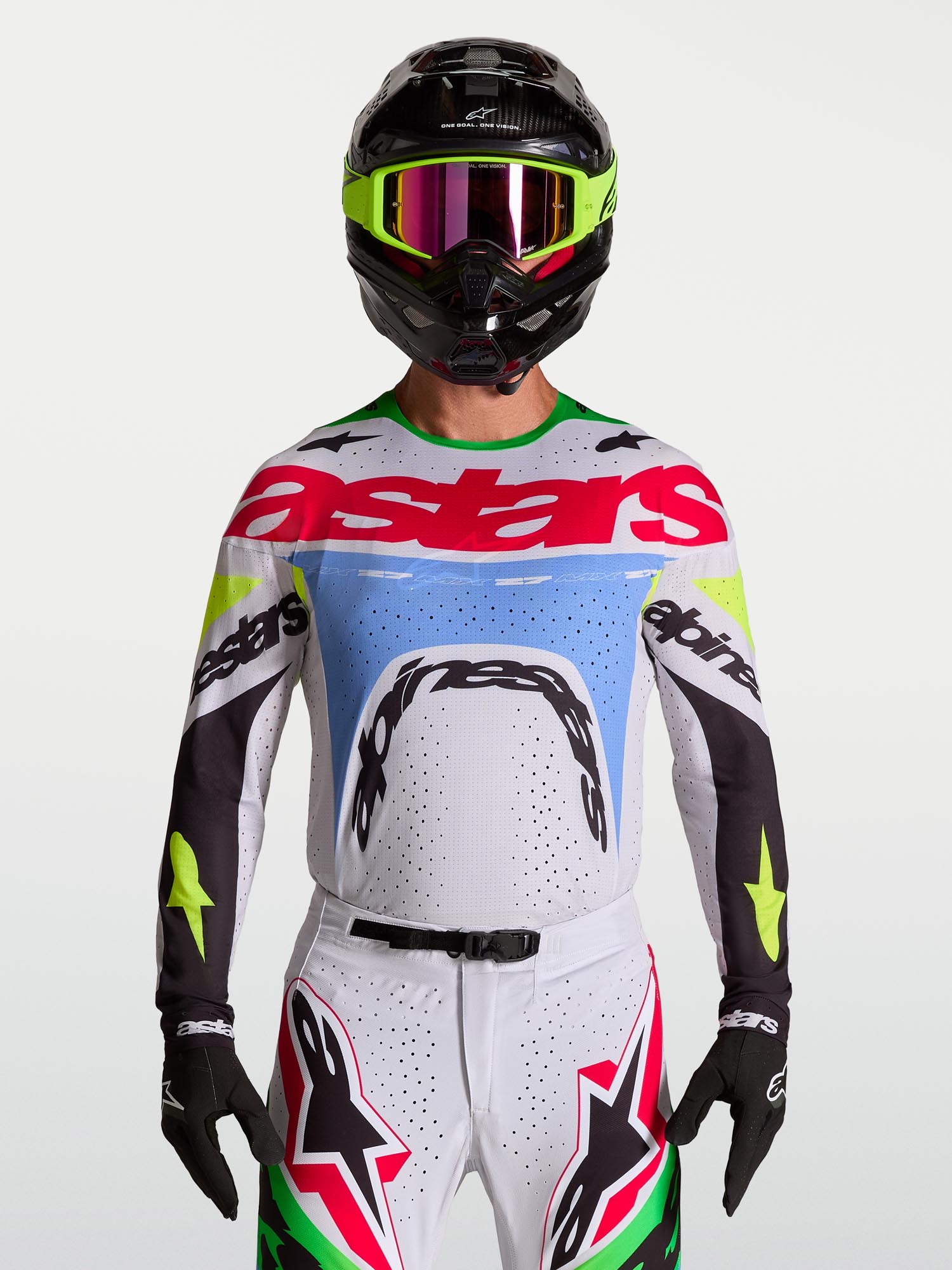 Alpinestars Supertech Dyna Motocross dres ljubičasta/crna/zelena M Slika 7