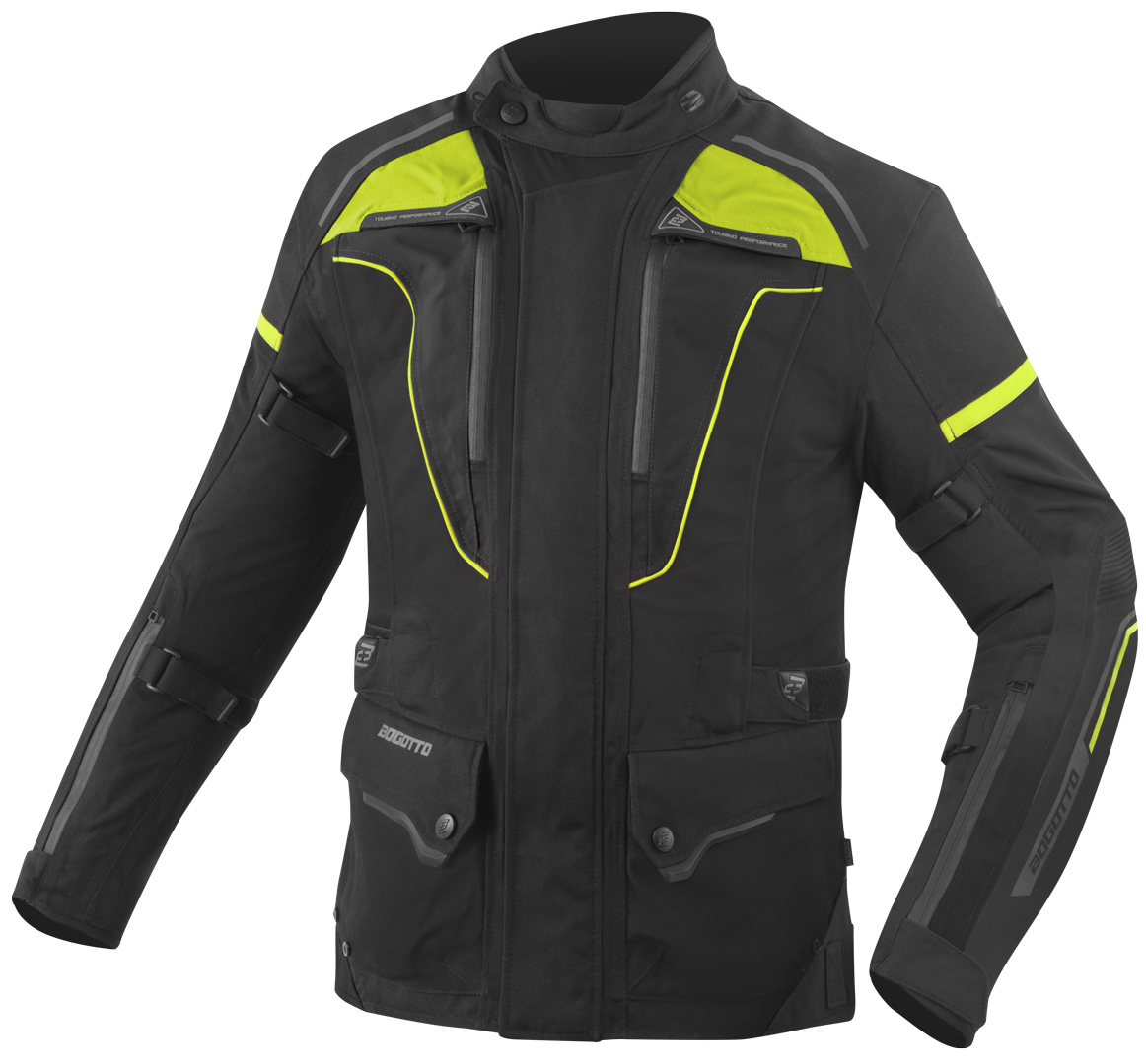 Bogotto Shado Jachetă textilă impermeabilă laminată 2in1 pentru motociclete negru/neon S Figura 1