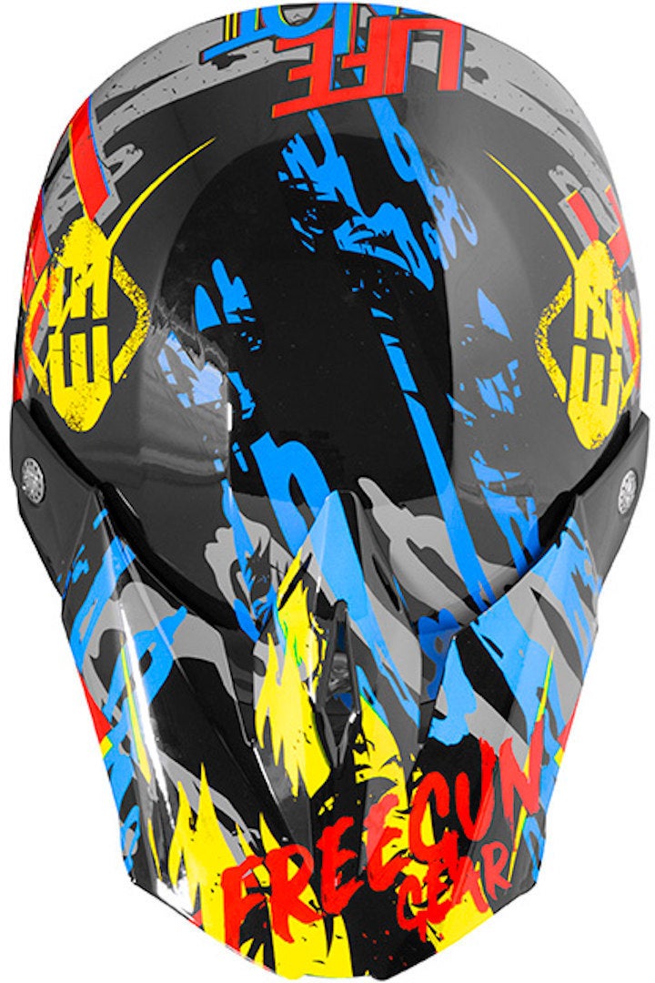 Freegun XP4 Maniac Casco Motocross per bambini nero/giallo/rosso L (53/54) Figura 2