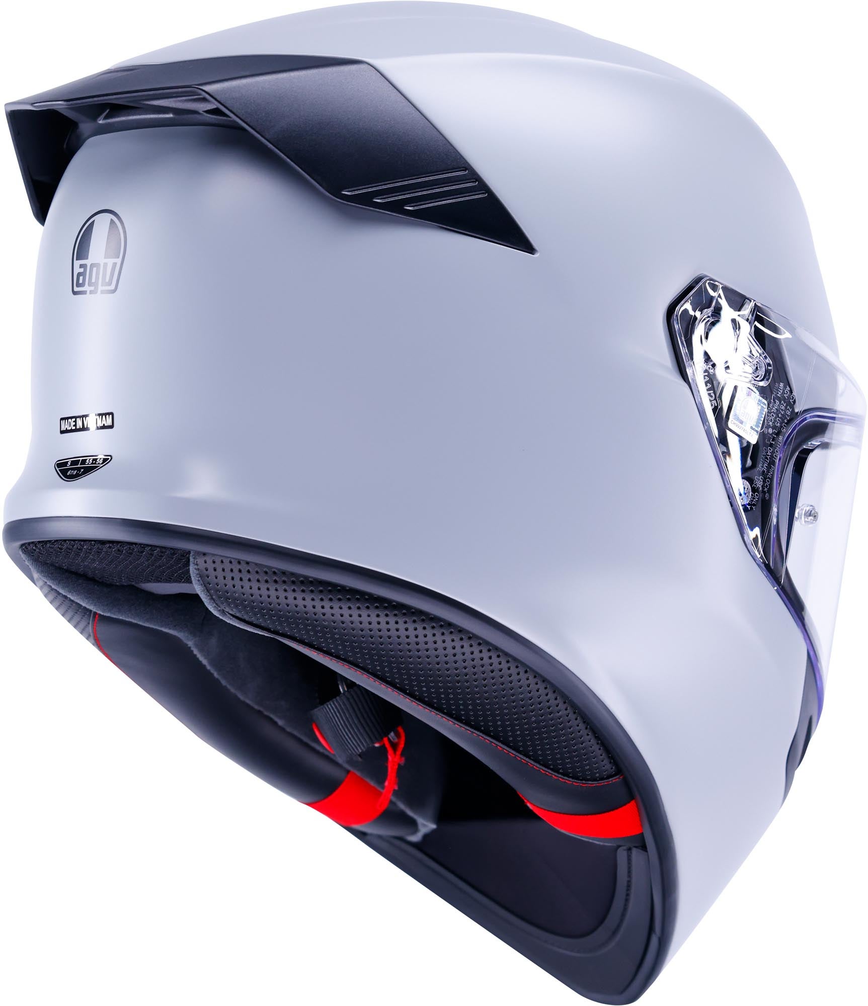 AGV K5 Mono Matt Hjälm ljusgrå matt S (55/56) Figur 6