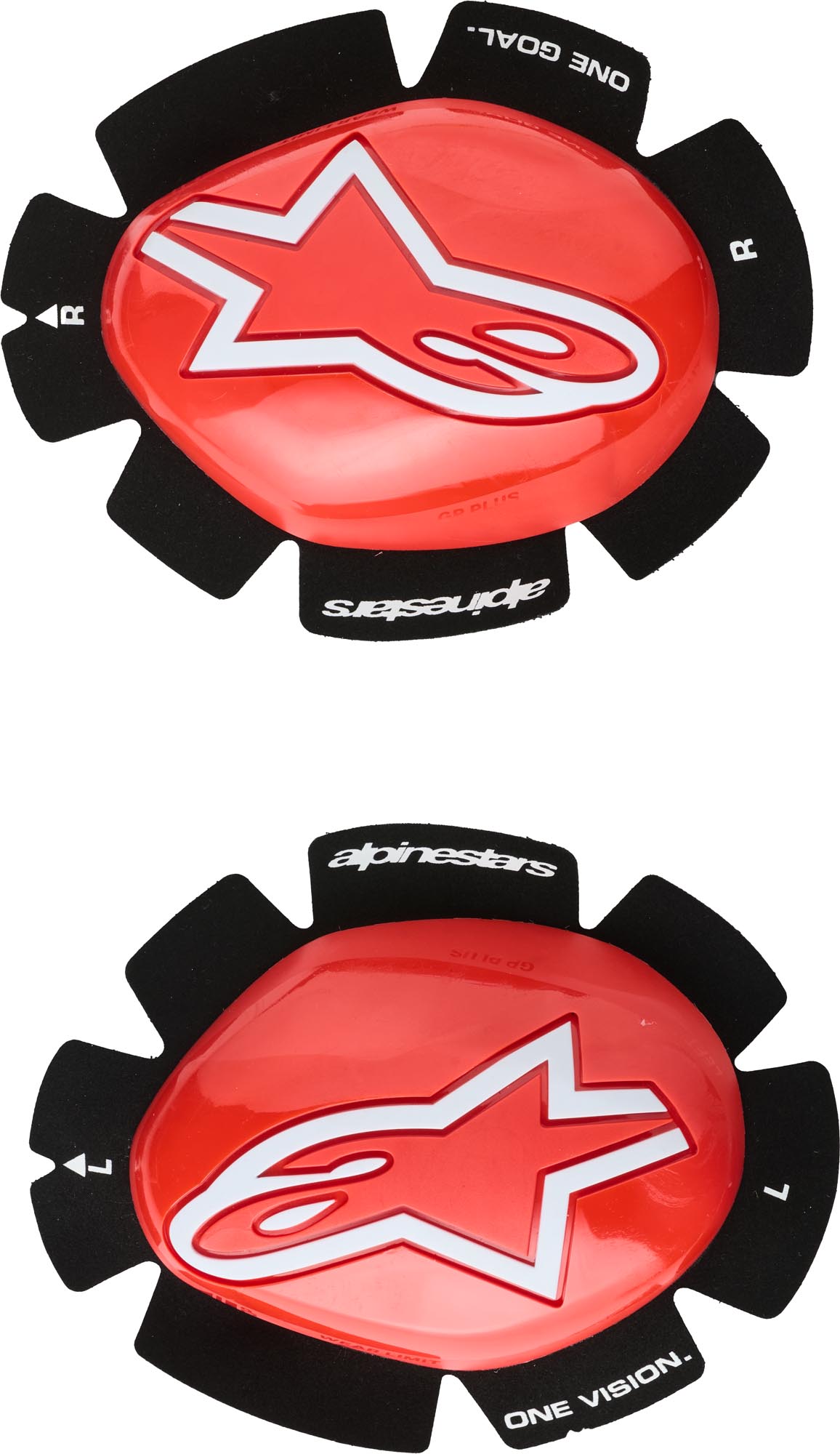 Alpinestars GP Plus Knee Sliders Roșu/Alb Figura 1