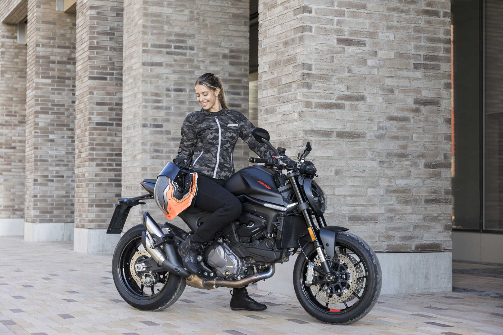 Lindstrands Fryken Camo Damen Motorrad Textiljacke 34 Abbildung 3