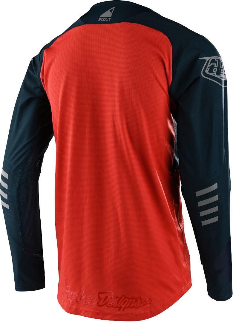 Troy Lee Designs Scout SE Systems Motocross Jersey mørkeblå/orange L Figur 2
