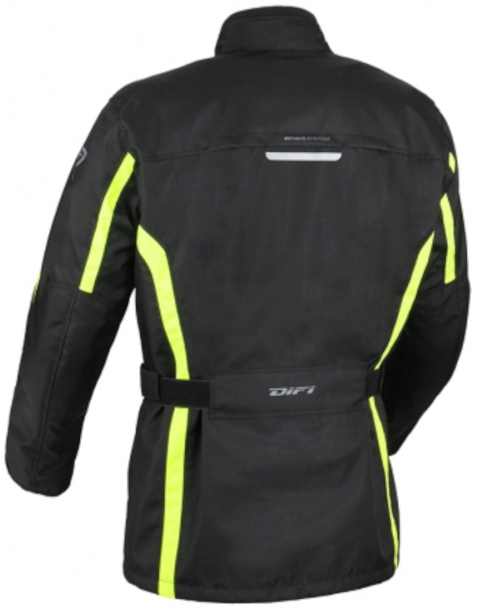 DIFI Cage Aerotex Jachetă textilă impermeabilă pentru motociclete pentru copii negru/galben 128 Figura 2