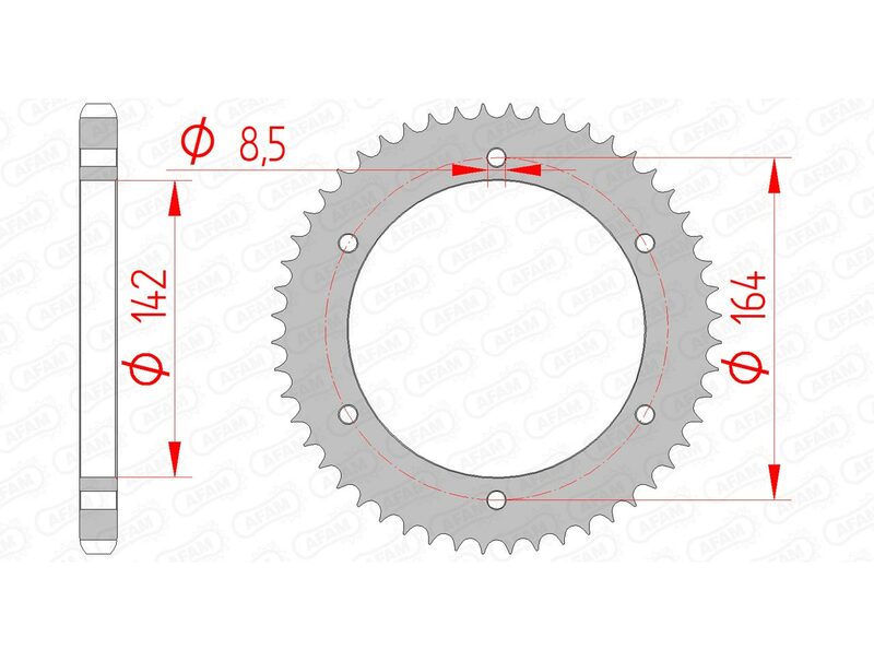 AFAM Standard stålkrona 65200 - 428 Figur 2