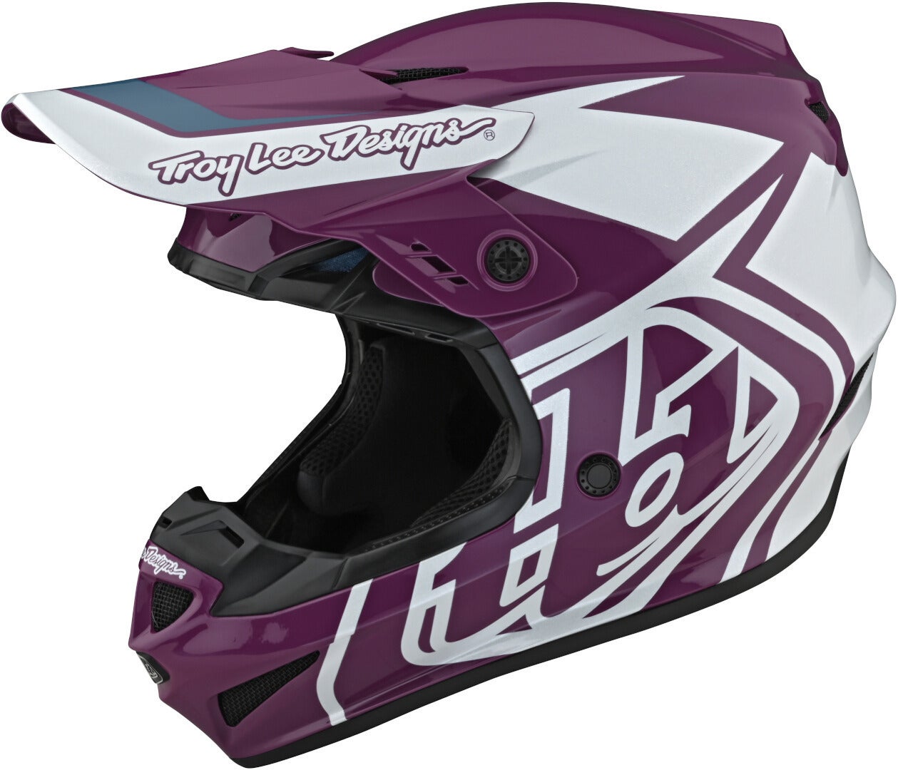Troy Lee Designs GP Overload Motorcross helm paars/wit M Figuur 1