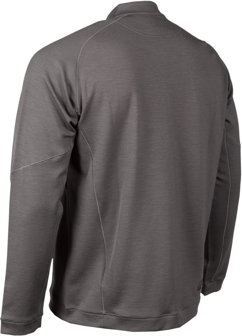 Klim Teton Merino 1/4 Zip Functioneel shirt grijs M Figuur 2