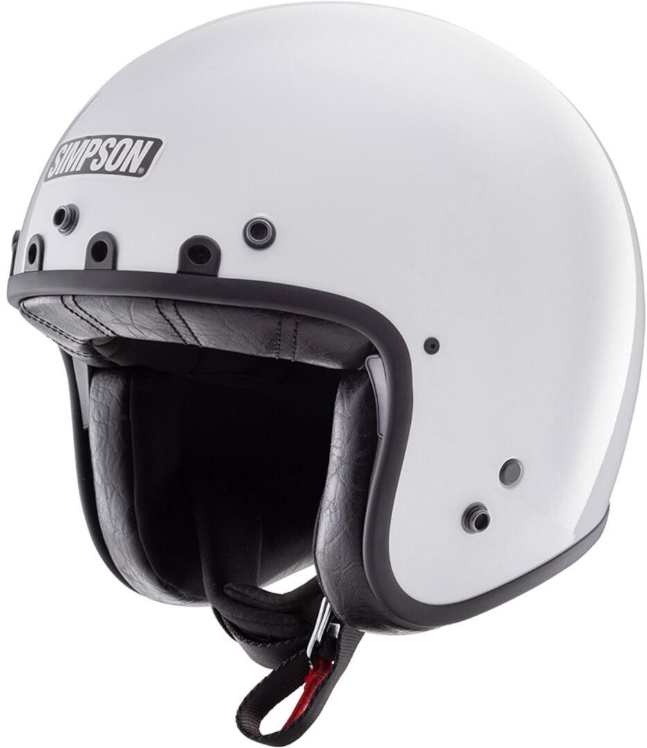 Simpson Chopper Solid Trysková přilba bílá L (60) Obrázek 1