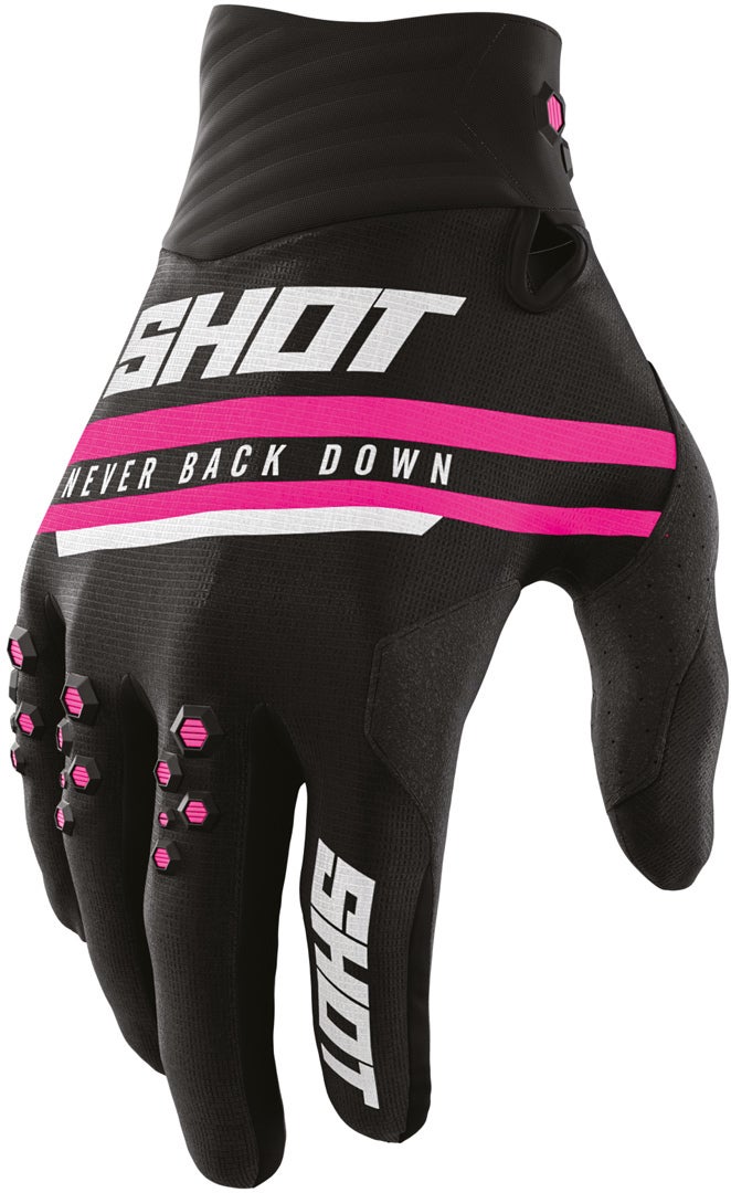 Shot Contact Shining Luvas de Motocross rosa 10 Figura 1
