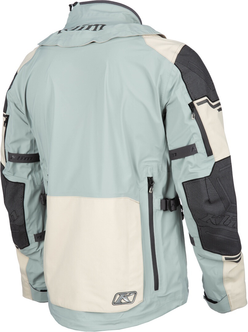 Klim Adventure Rally Gore-Tex Enduro Motorcykel Textil Jacka grå/mint/orange S Figur 6