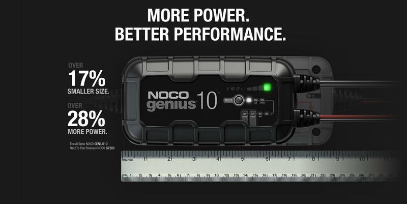 NOCO Genius10 6/12V 10A Smart batteriladdare Figur 4