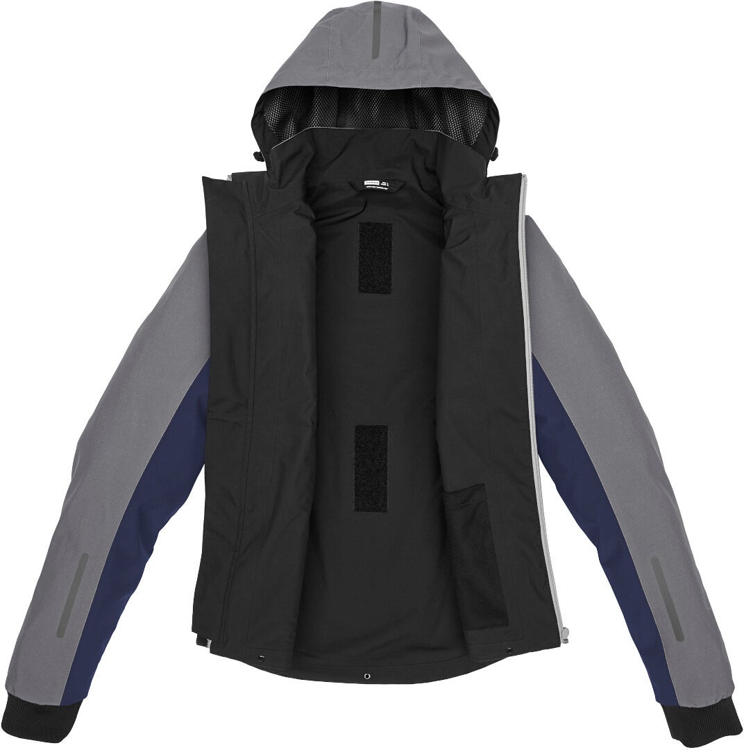 Spidi H2Out II Sweat à capuche de moto imperméable bleu/gris M Figure 3