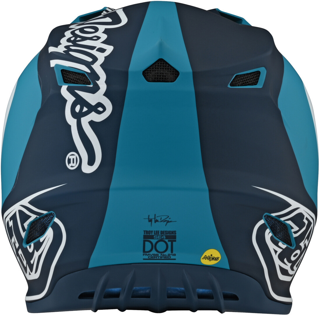 Troy Lee Designs SE4 Corsa Cască de motocross Albastru/Alb/Albastru XS Figura 6