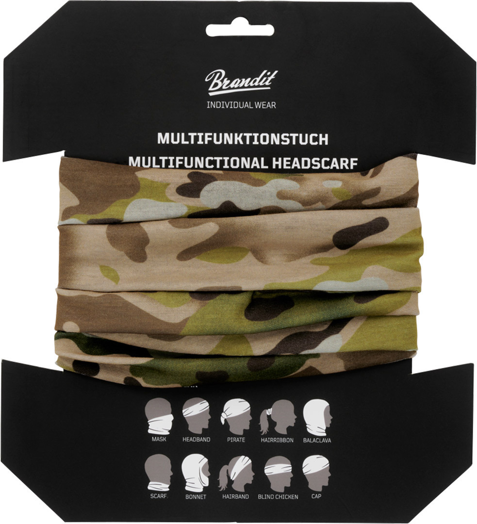 Brandit Multifunktionella huvudbonader ljusbrun/mörkbrun Figur 2