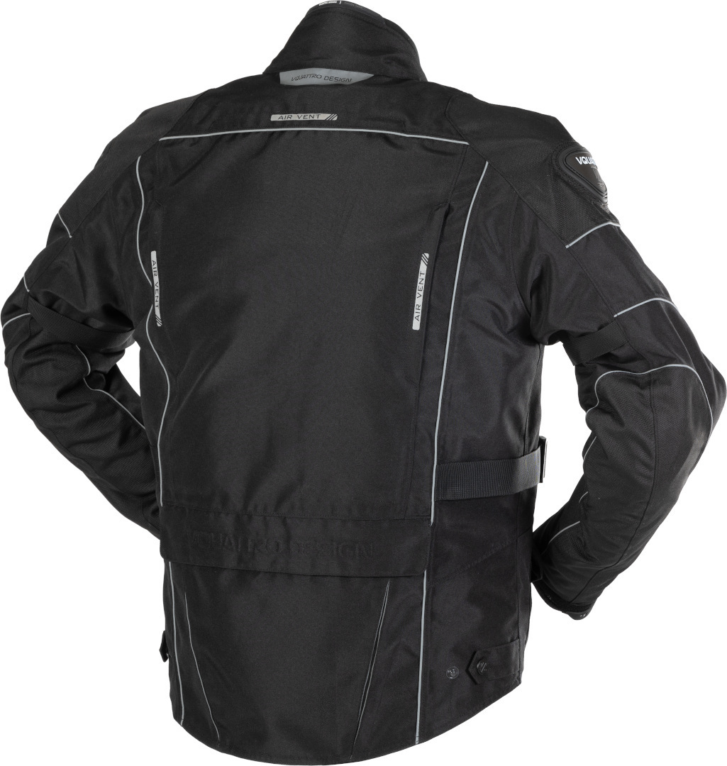 VQuattro Hurry Revestimento têxtil da motocicleta preto S Figura 3