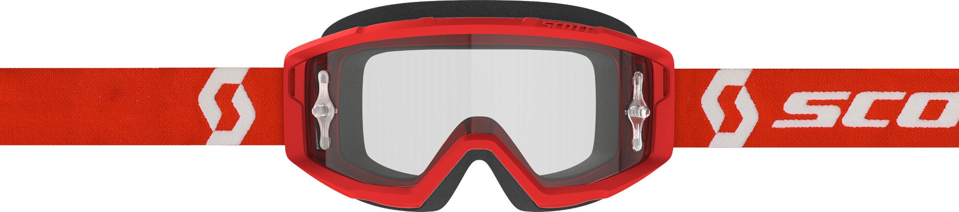 Scott Primal Clear Motocross Goggles red/white Figure 3