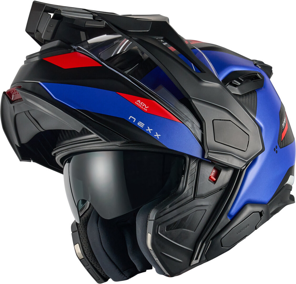 Nexx X.Lifecountry Terra Carbon Cască Albastru mat/roșu XL (61/62) Figura 5