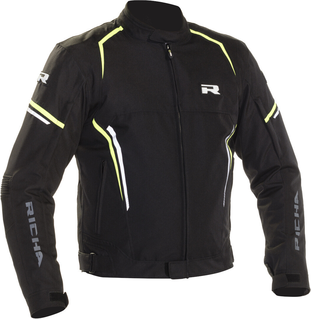 Richa Gotham 2 veste textile de moto imperméable noir/jaune M Figure 1