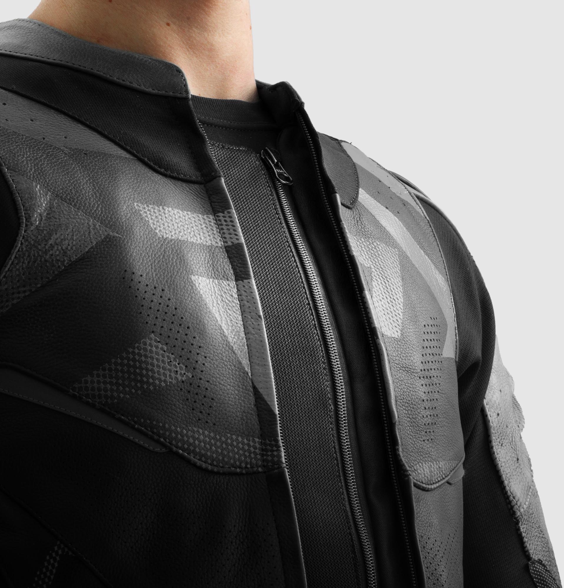Side view of Rebelhorn Inferno Motorcycle Leather Jacket