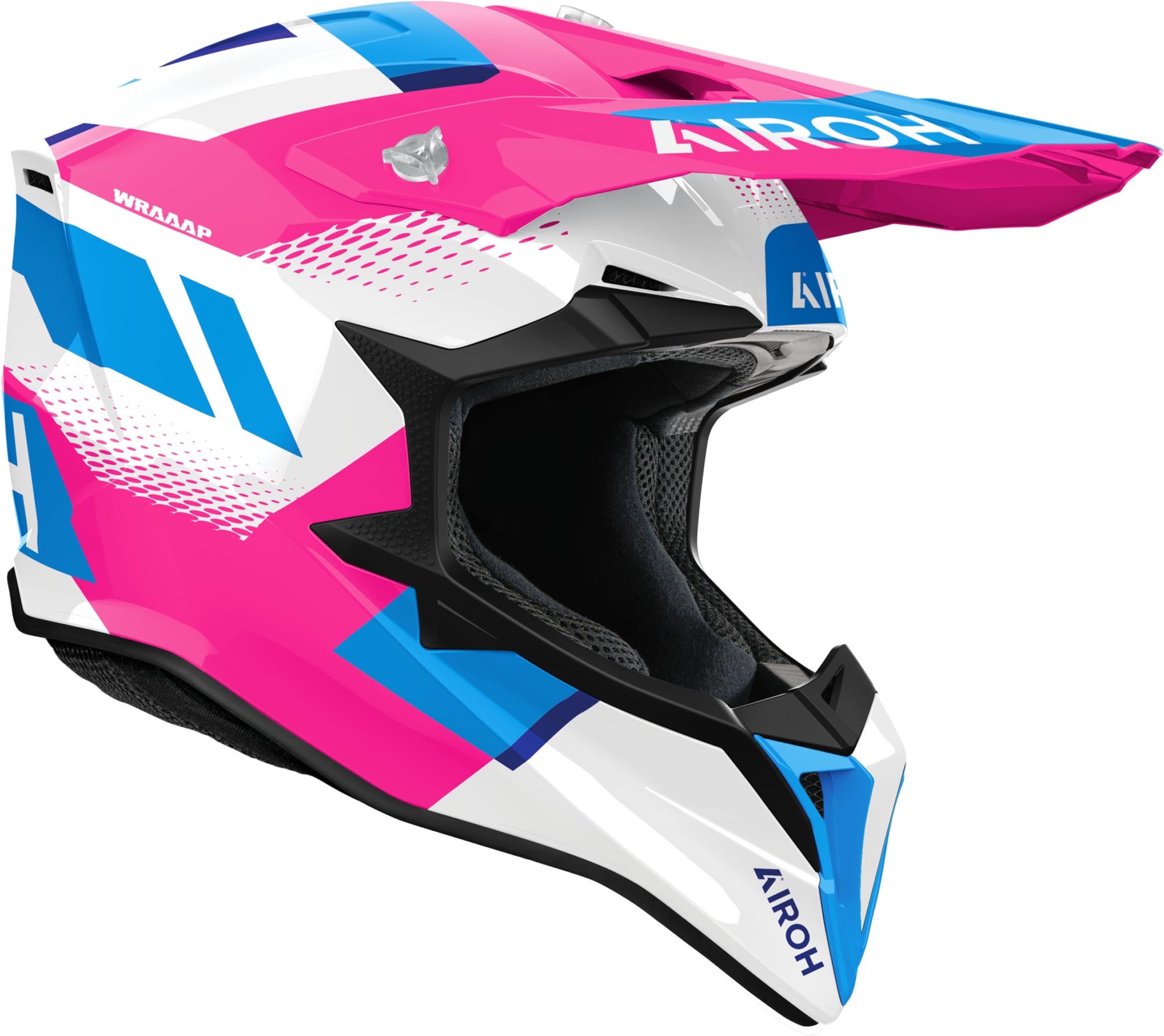Airoh Wraaap Vision Motocrosshjelm hvit/rosa/blå S (55/56) Figur 2