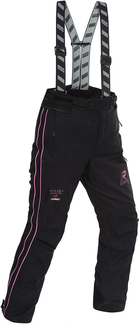 Rukka Orbita Gore-Tex Pantaloni textile pentru motociclete pentru doamne Negru/roz 34 Figura 1