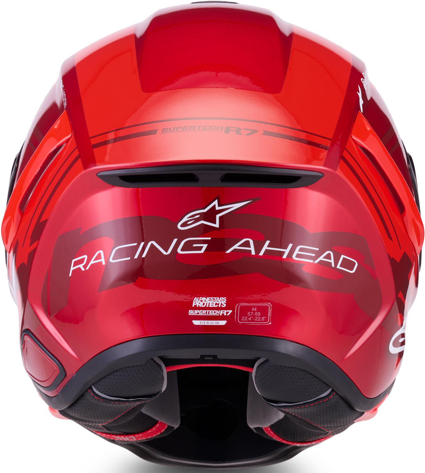 Alpinestars S-R7 A-Core Helm rood/wit S Figuur 3