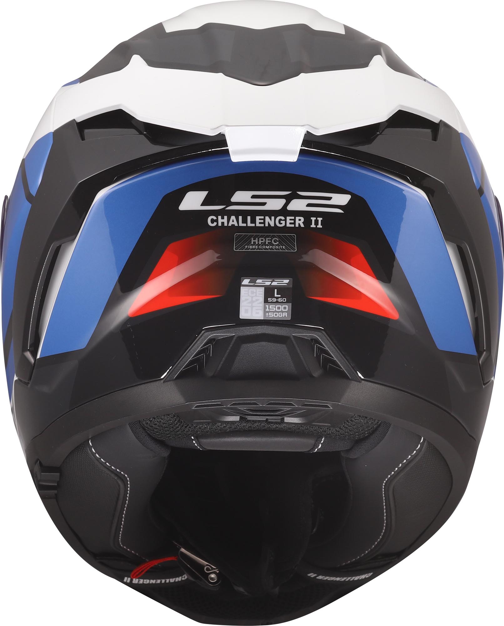 LS2 FF817 Challenger II Viper 頭盔 白/藍/紅 S（55/56） 圖5