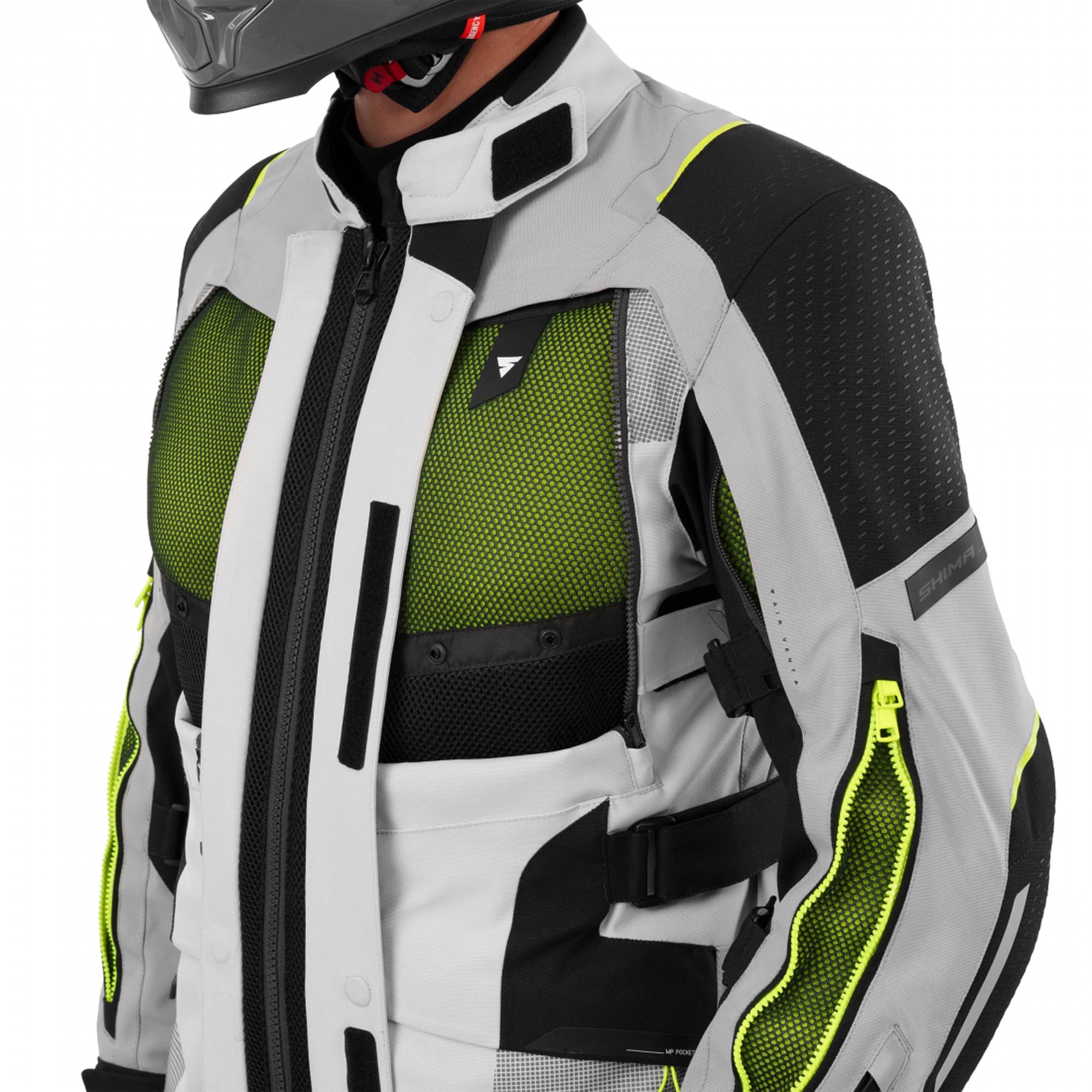 SHIMA Hero 3.0 Motorcycle Textile Jacket grey/yellow S Figure 10