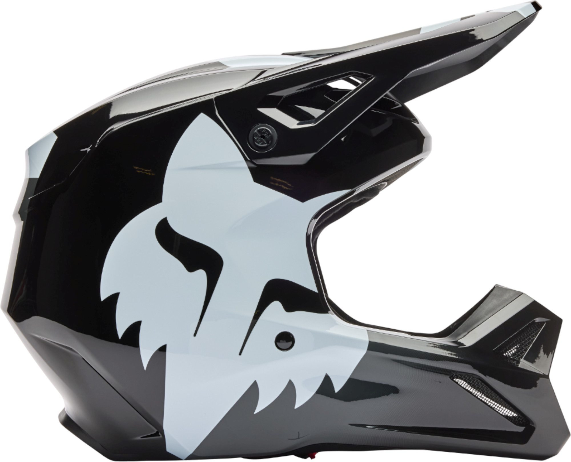 FOX V1 Shield Motocross hjälm svart XS (53/54) Figur 2