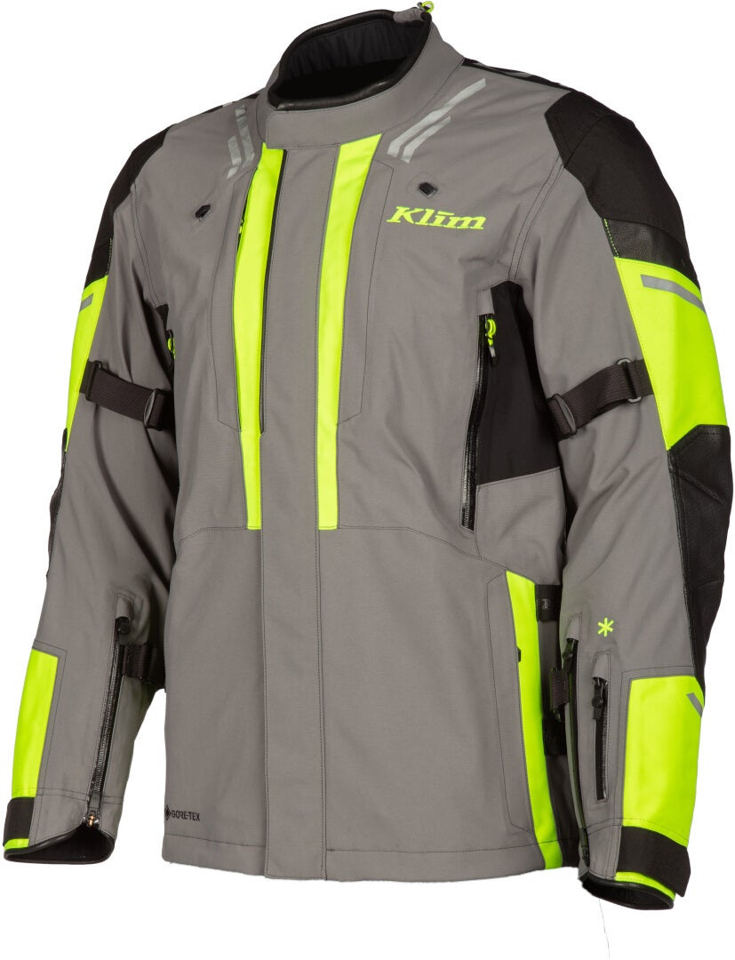 Klim Latitude 2023 Motorcycle Textile Jacket grey/yellow 3XL Figure 1