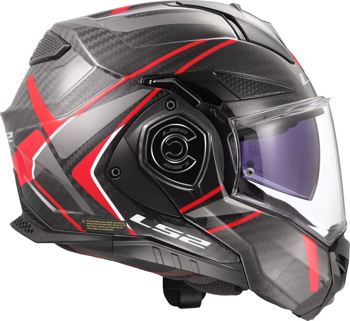 LS2 FF901 Advant X Carbon Future II Casco rojo M (57/58) Figura 6