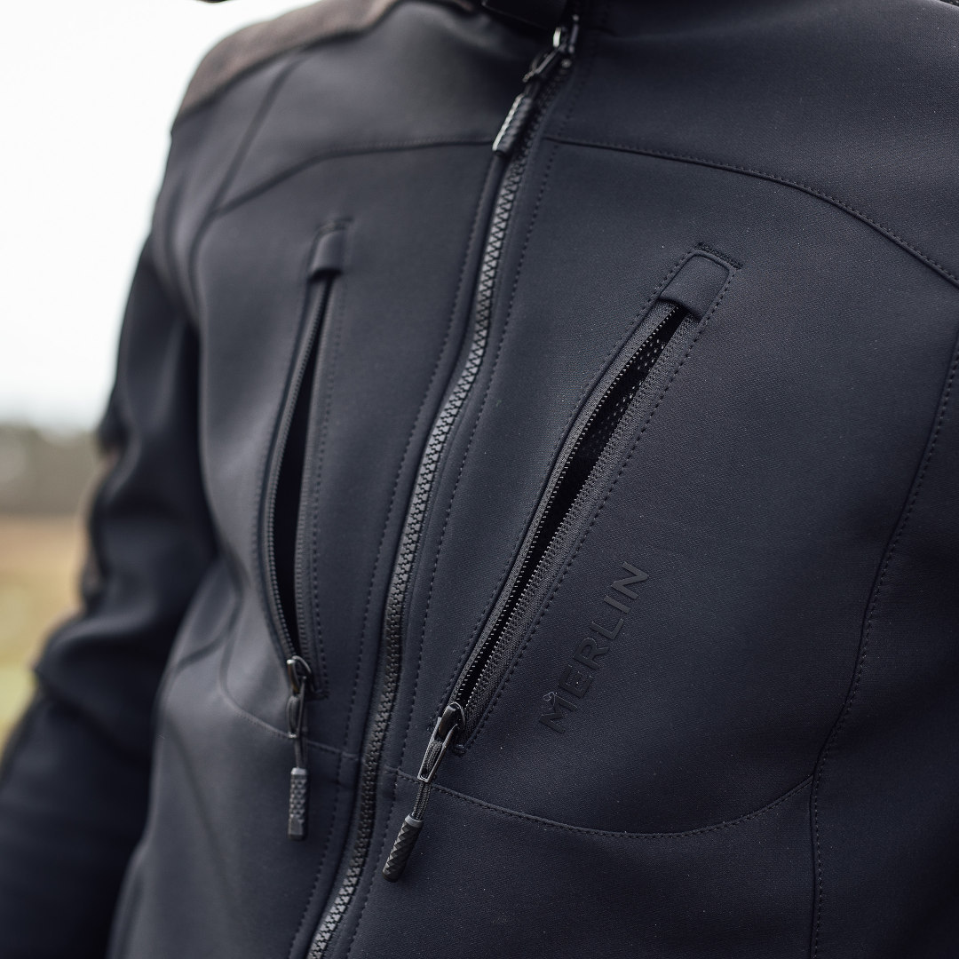 Side view of Merlin Badou Kevlar Dual Sport Motorcycle Textile Jacket
