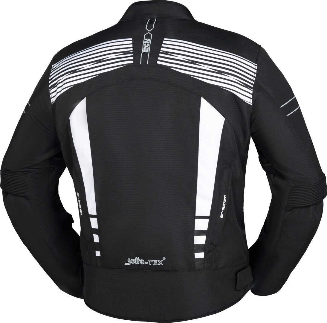 IXS RS-400-ST 3.0 Waterproof Motorcycle Textile Jacket black/white XL Figure 2