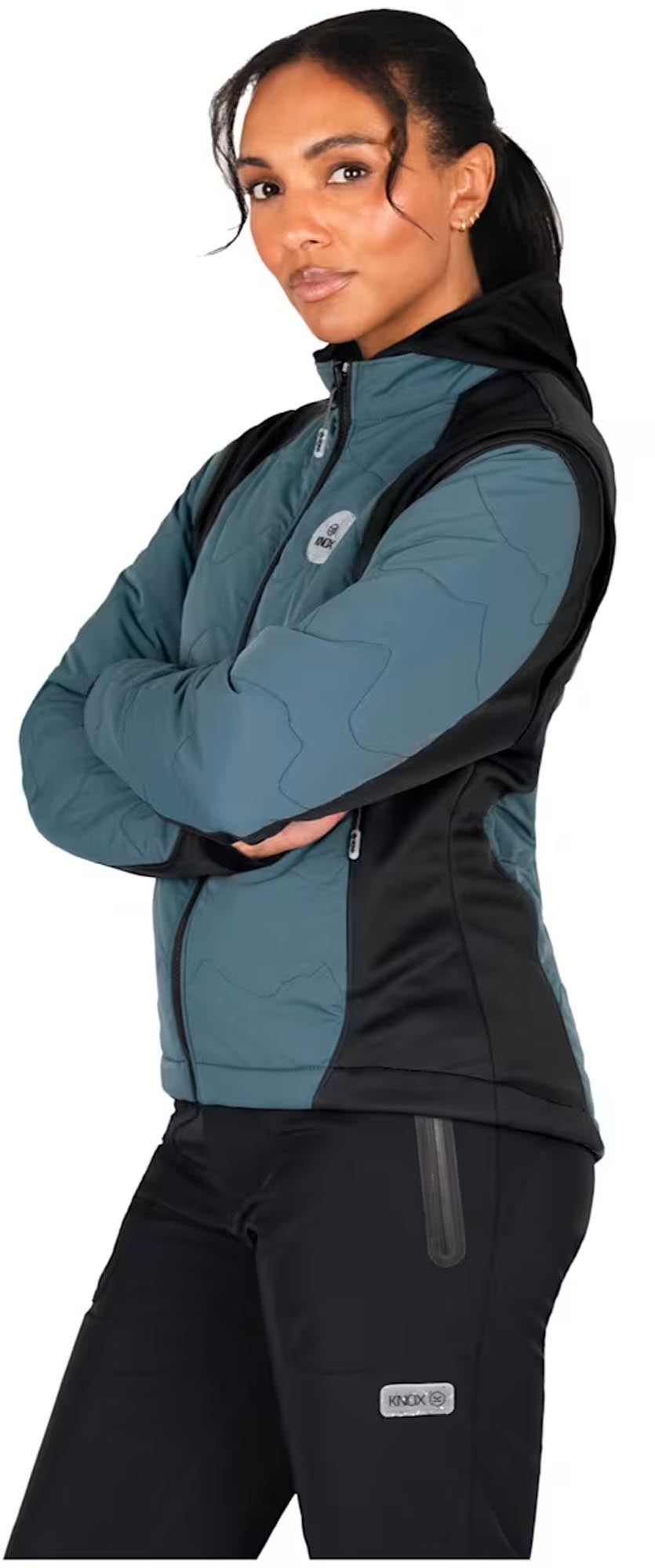 Knox Modra wasserfeste Damen Motorrad Textiljacke petrol/schwarz 2XL Abbildung 5