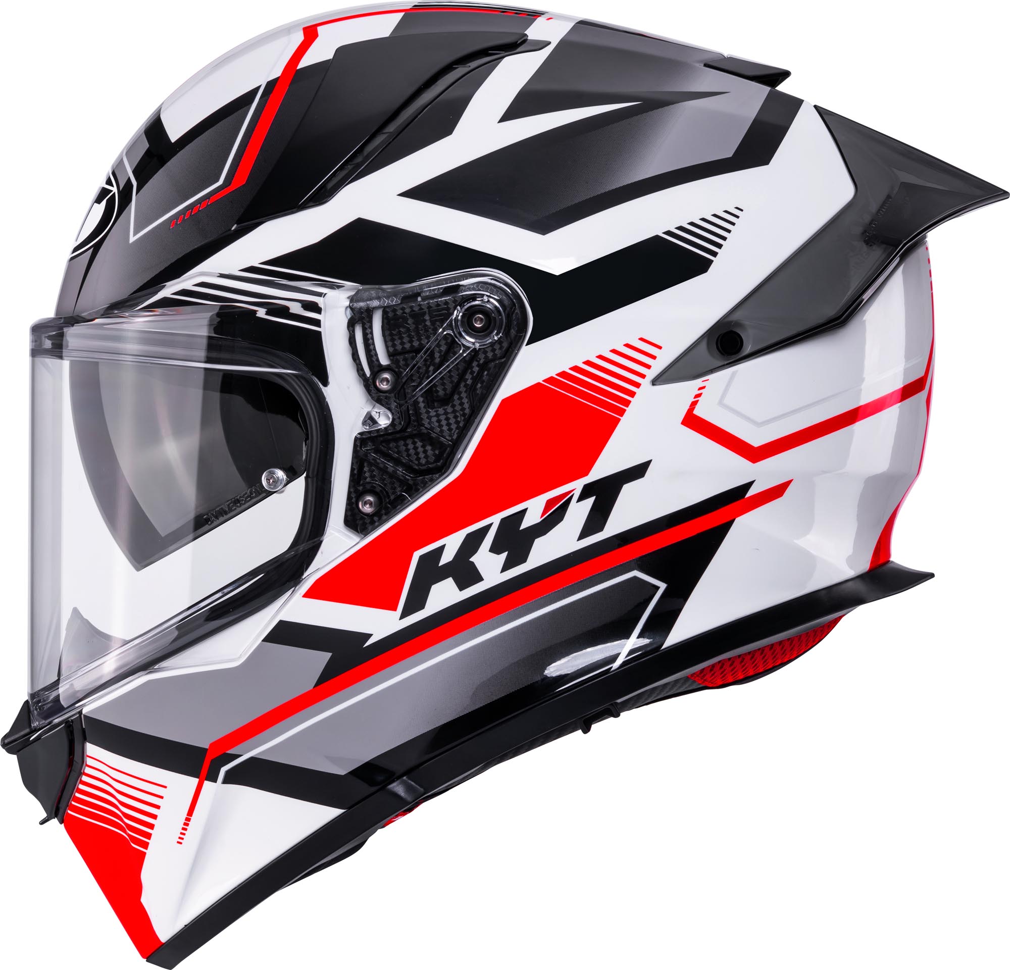 KYT R2R Parsec Helm grijs/rood/wit XXL (63) Figuur 2