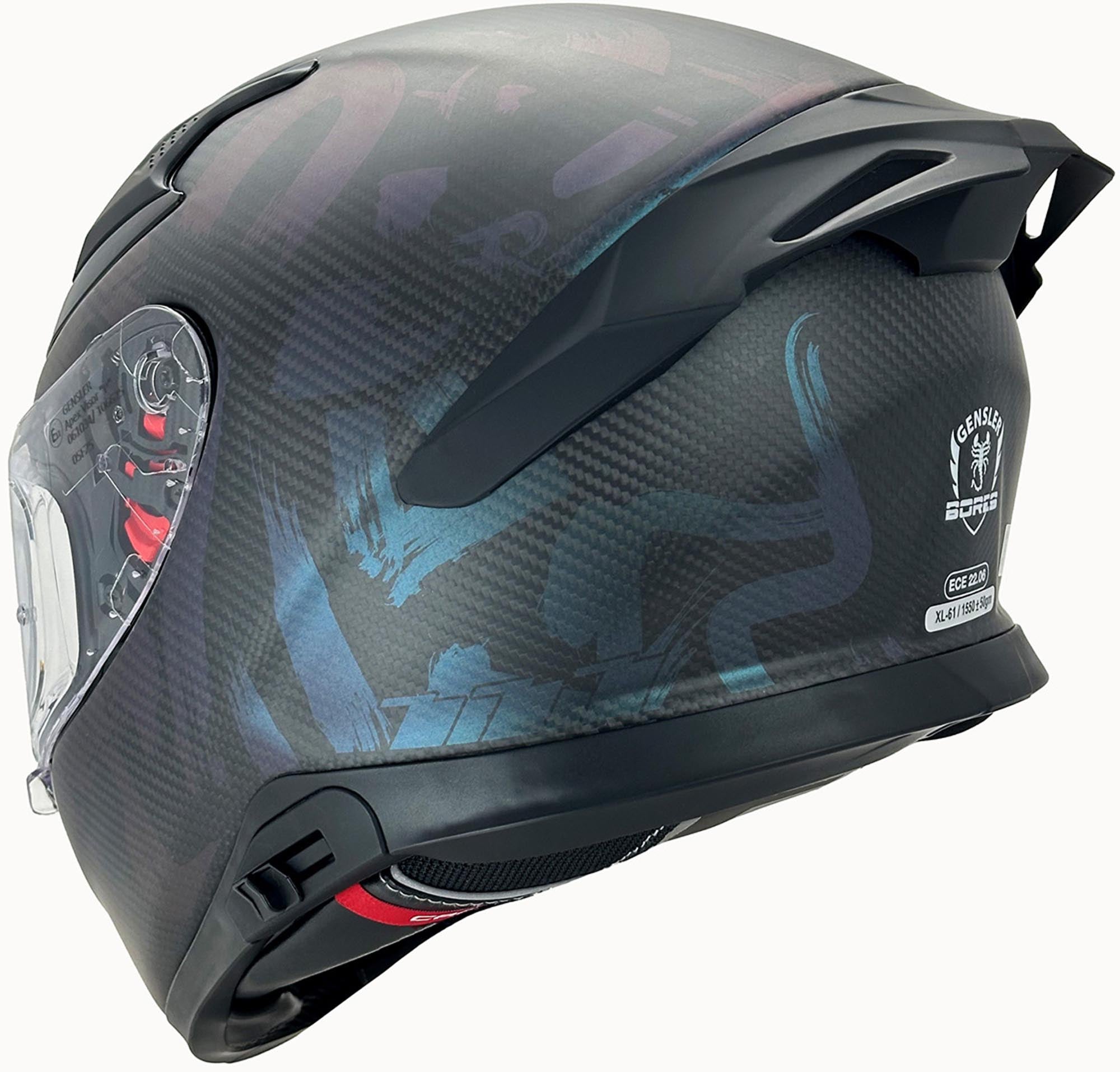 Bores Gensler Apex Карбоновый шлем Carbon Matt L (58/59) Рисунок 3
