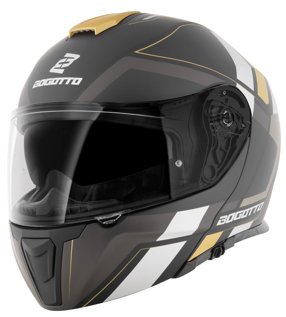 Bogotto FF403 Murata casque rabattable Noir/Or S (55/56) Figure 3