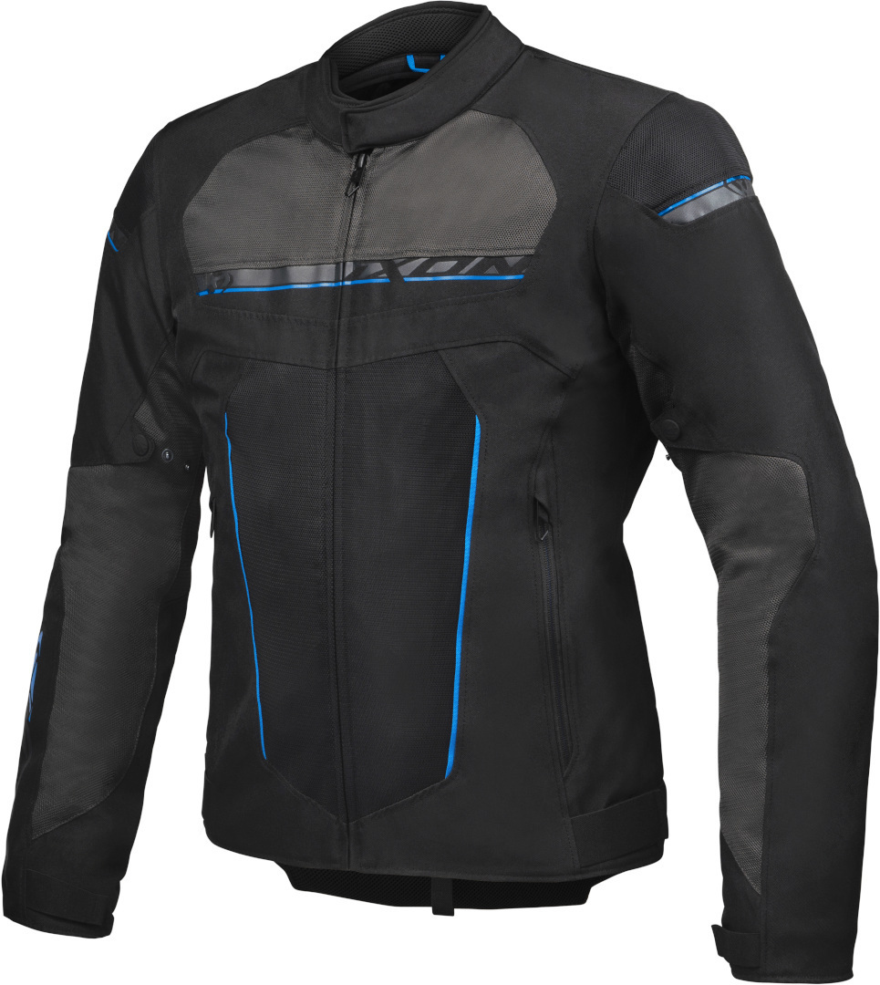 Ixon T-Rex Motorcycle Textile Jacket black/grey/blue XL Figure 1