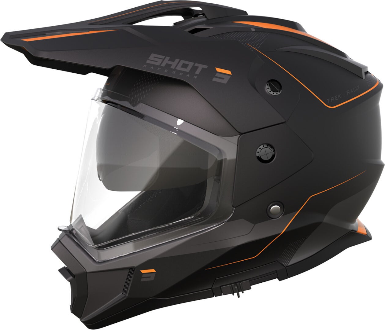 schwarz matt/orange