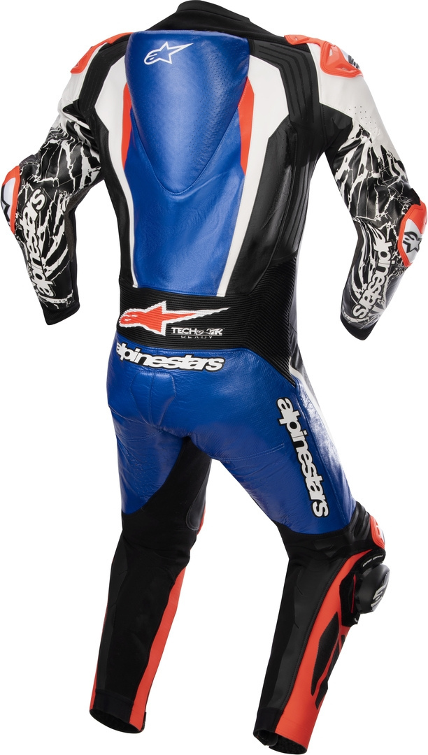 Alpinestars Absolute V2 One Piece Motorcycle Leather Suit blue/black/white 52 Figure 2